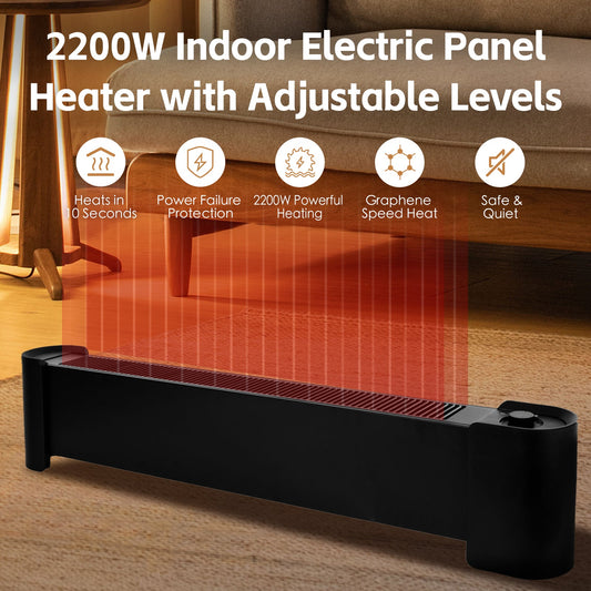 2200W Graphene Electric Heater: Intelligent Warmth,Safe, and Energy-Efficient This Winter.