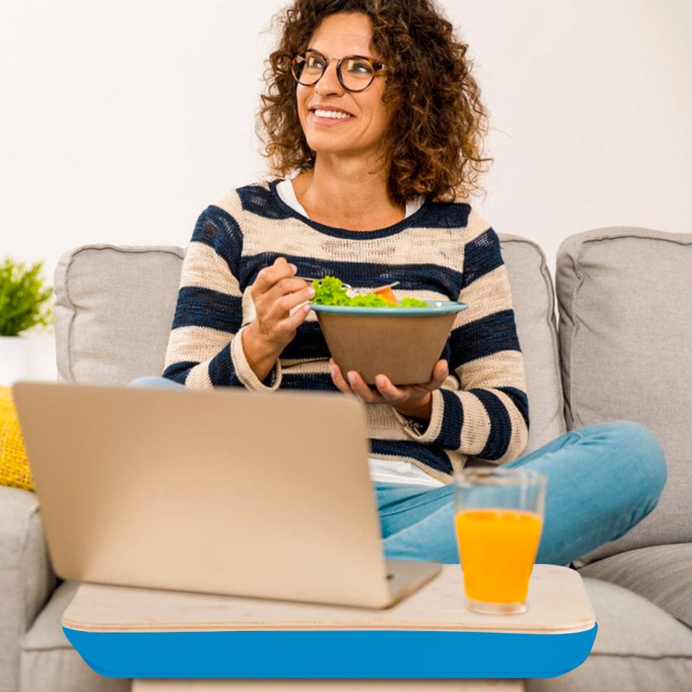 Portable Bamboo Laptop Table | Ergonomic Design for Work, Dining & More