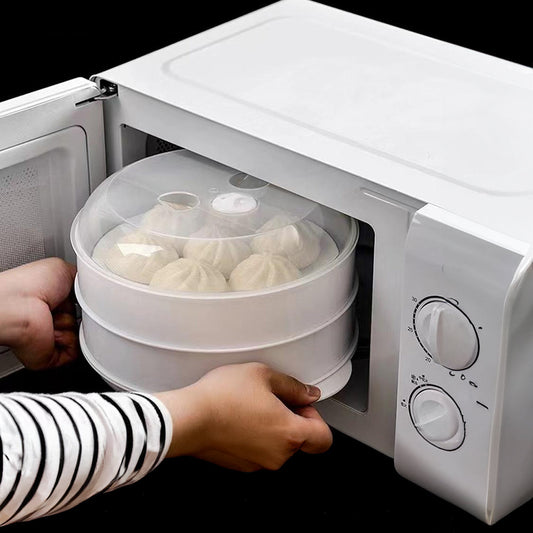 Revolutionize Your Healthy Cooking with a 2-Tier Microwave Steamer