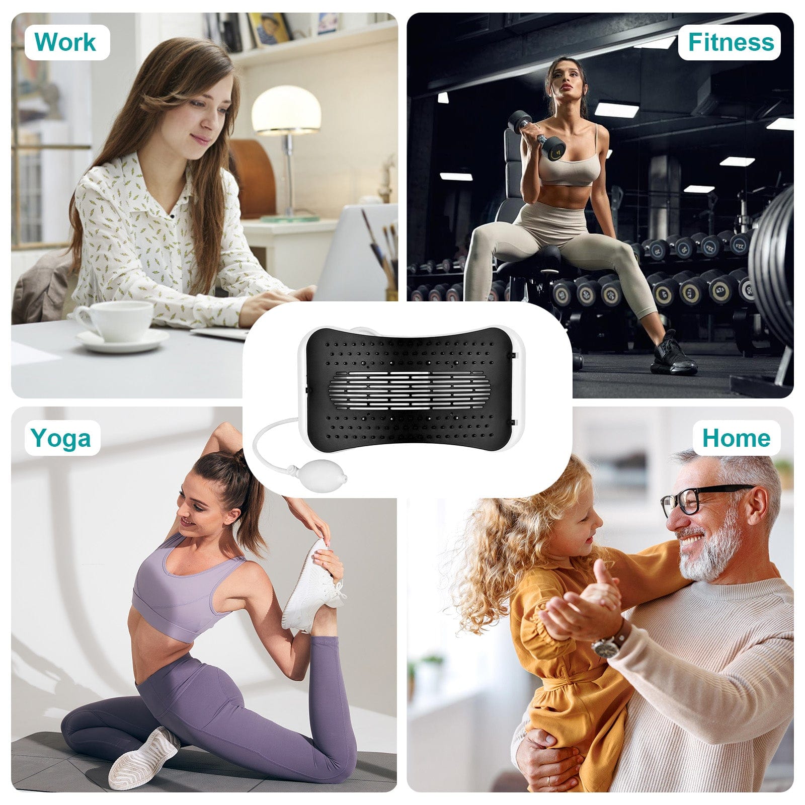 Living Today Adjustable Air Lumbar Spine Reliever