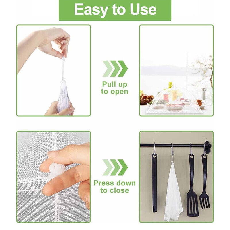 COOK EASY Kitchen 33cm Square Pop-up Mesh Food Cover