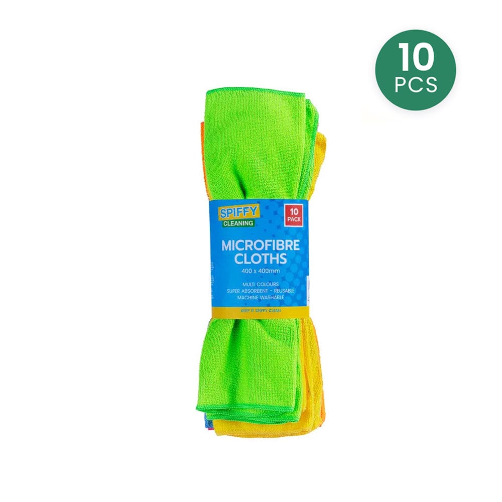 Spiffy Homewares 10PK Spiffy 40cm Smart Microfibre Dusting Super Absorbent Kitchen Cloths