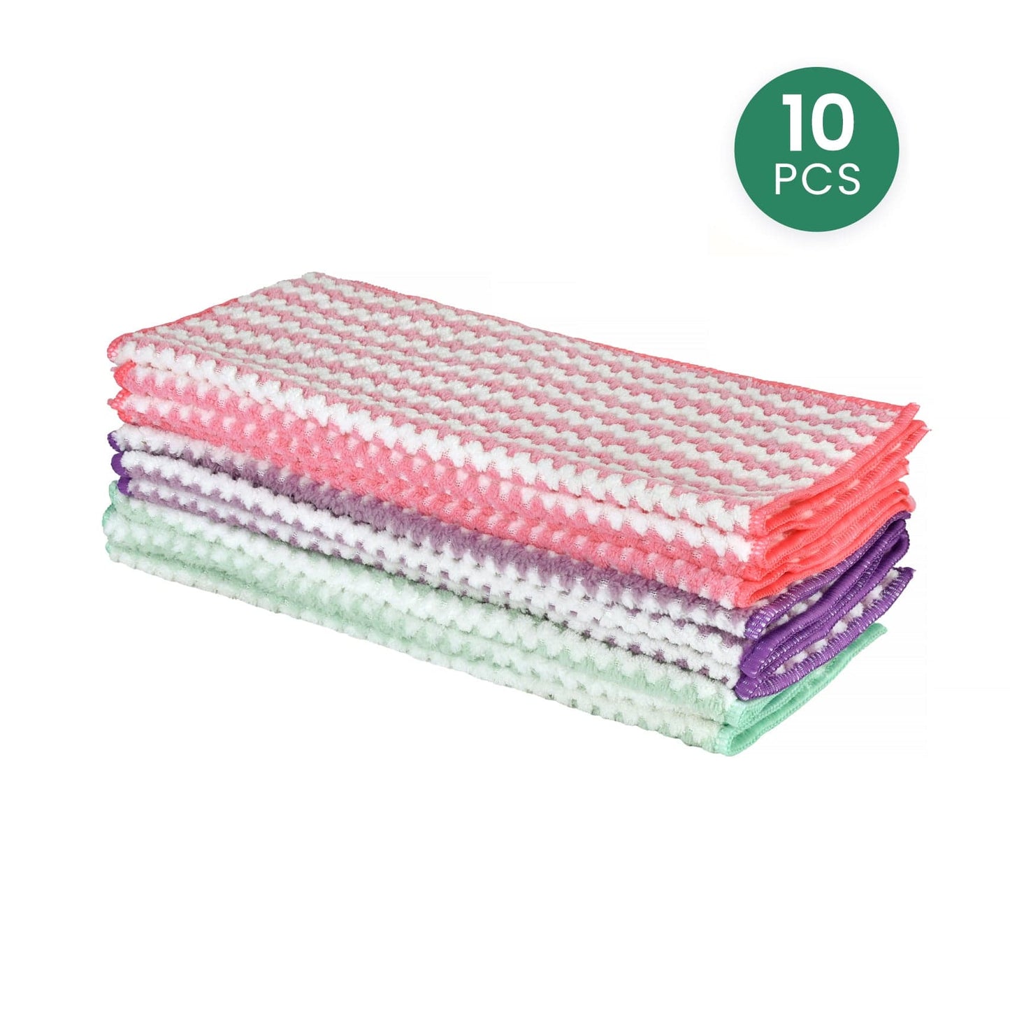 Living Today Cleaning clothes 10 pk Super Absorbent Reusable Microfibre Cleaning Cloths 30 x 30 cm