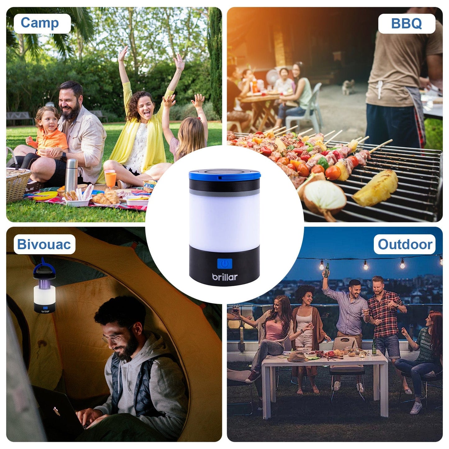 Brillar bug zapper lantern Brillar 3 in 1 Rechargeable Camping Bug Zapper Insect Killer Lantern