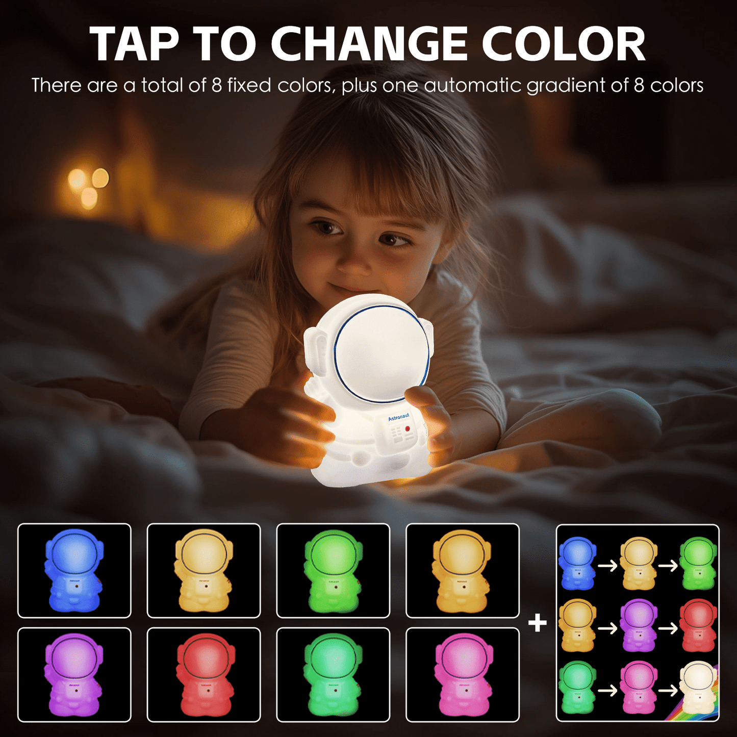 Brillar Squishy Astronaut Night Light