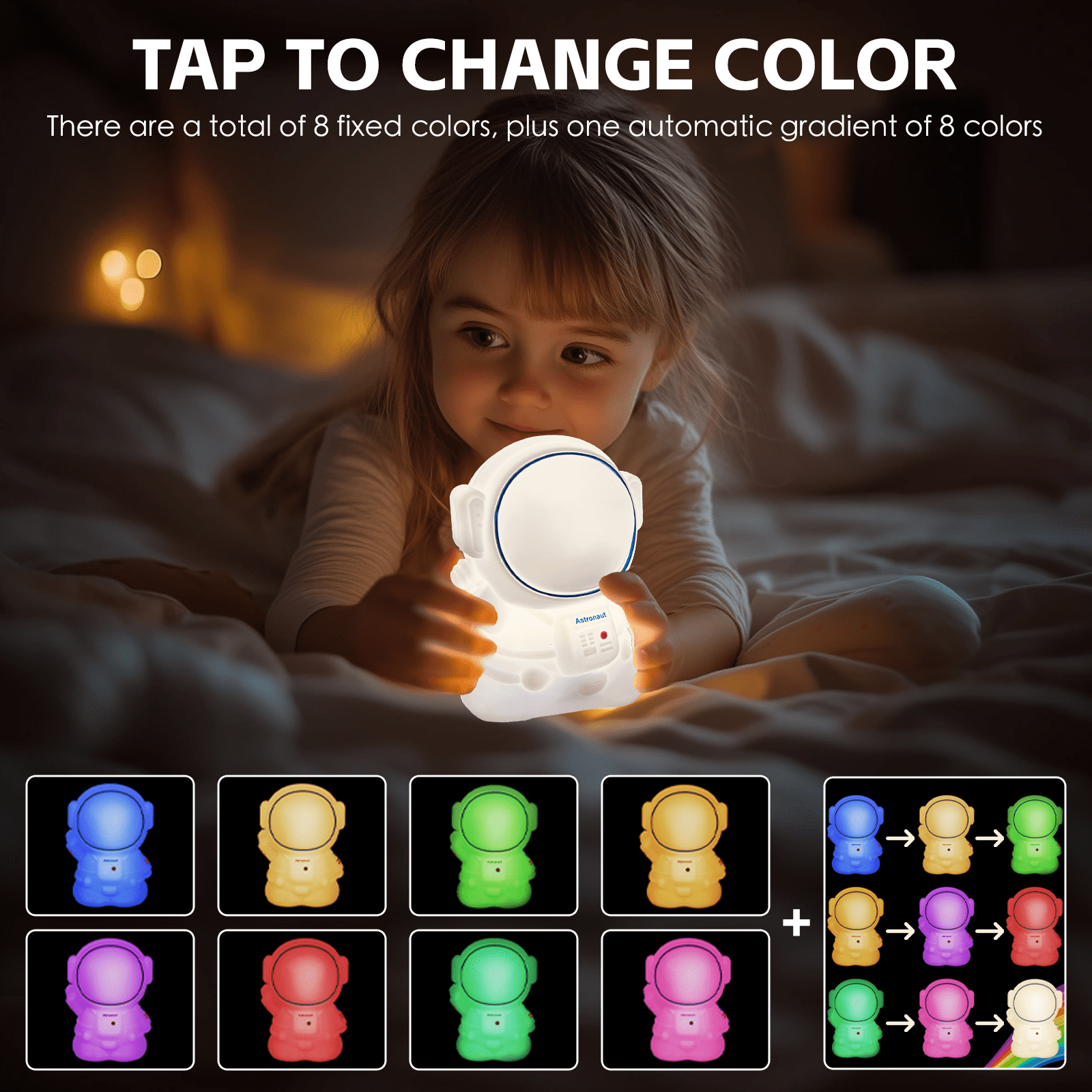 Brillar Squishy Astronaut Night Light