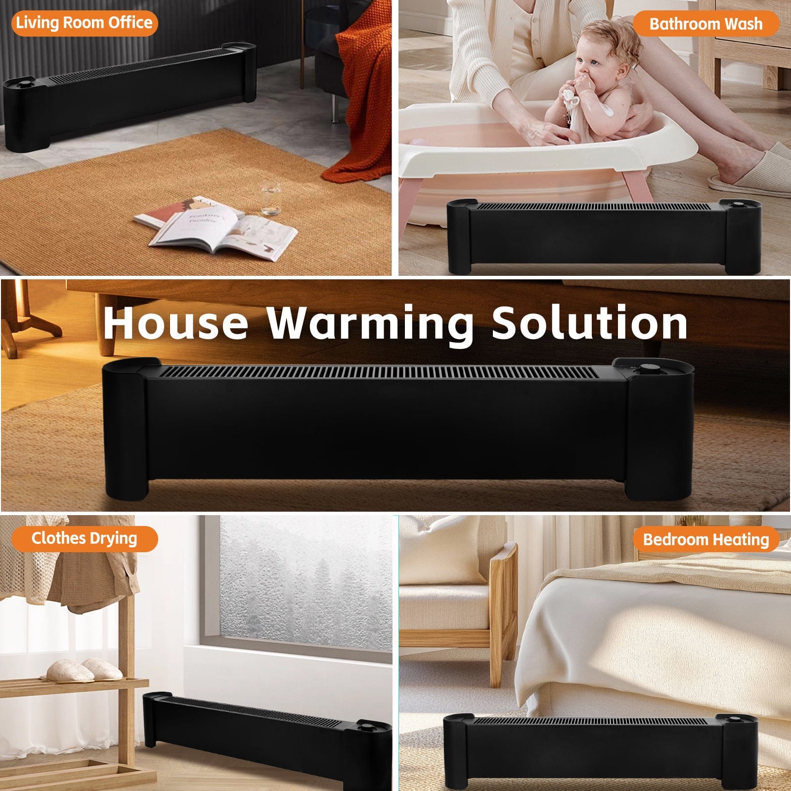 Living Today 2200W Graphene Floor Electric Heater