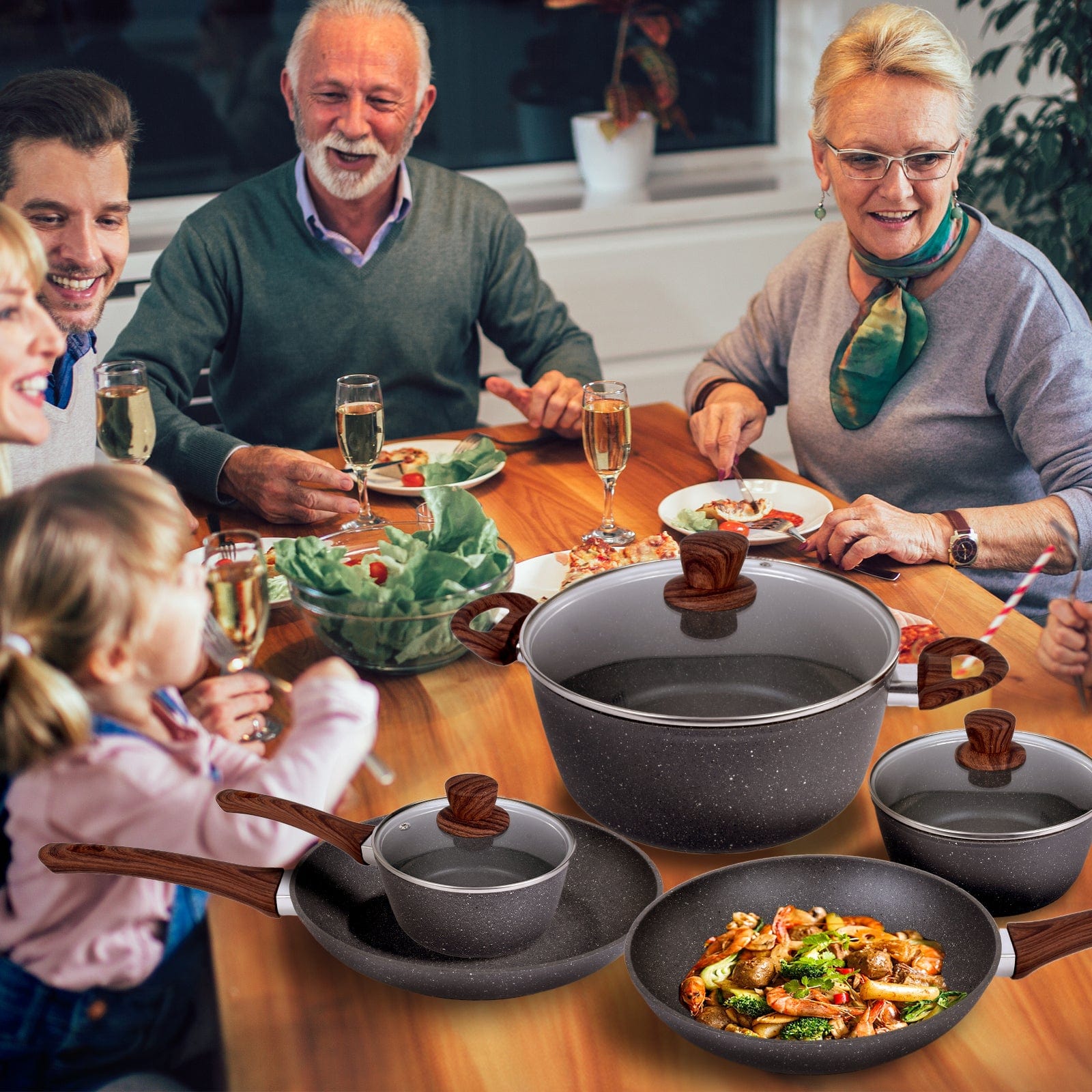 Clevinger Skillets & Frying Pans Clevinger Non-Stick Frying Pan Set 24/28/32cm Triple Pack