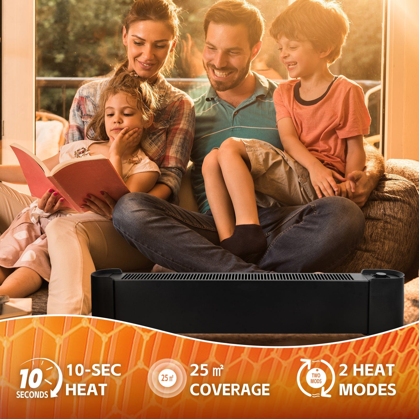 Living Today 2200W Graphene Floor Electric Heater