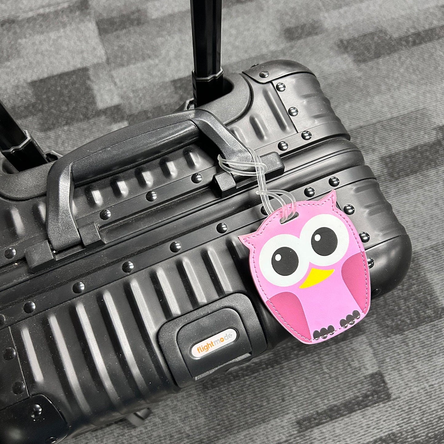 Flightmode luggage tag 3 Pcs Flightmode PU Kids Luggage Tags