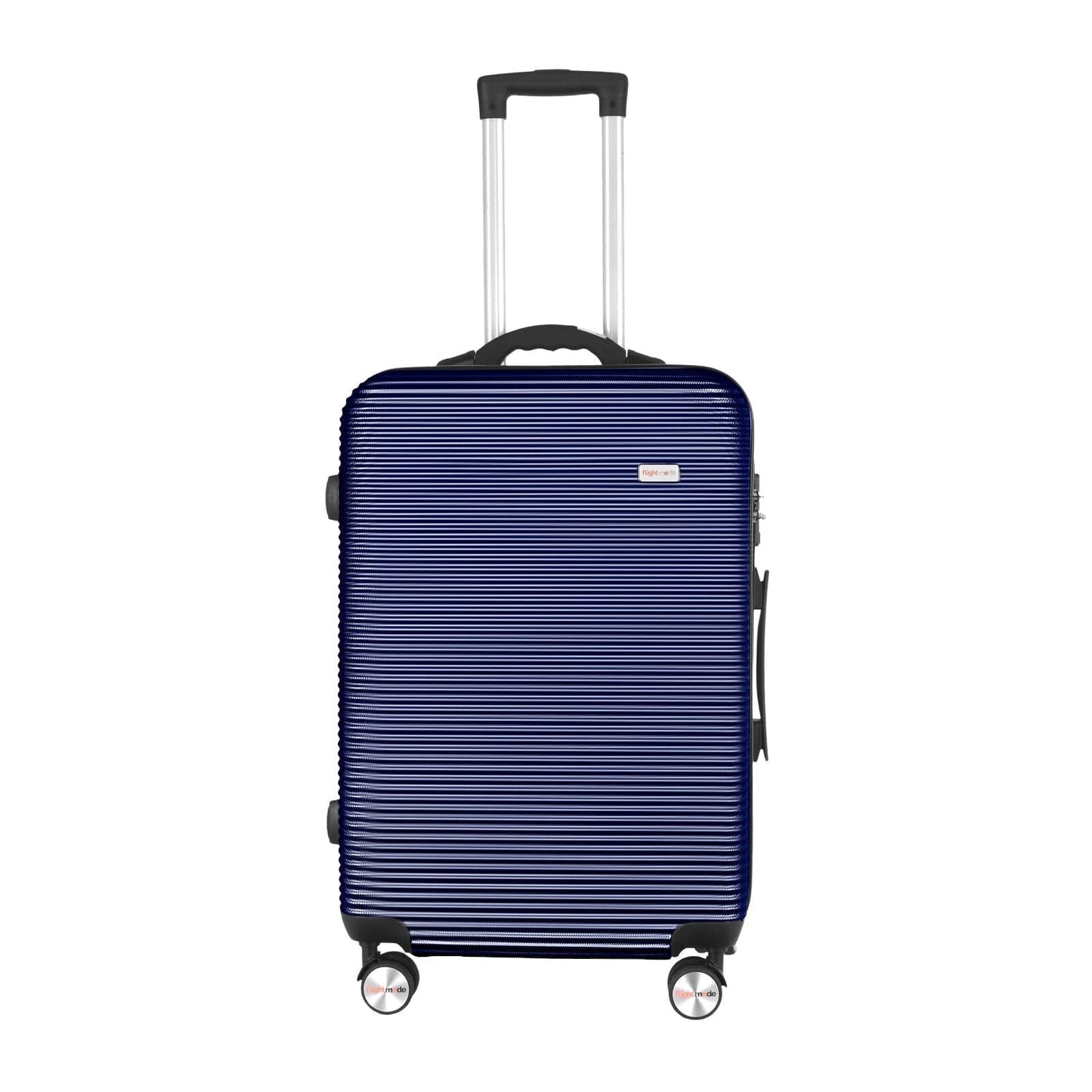 Flightmode 24" Digital Weighing Scale and USB Charging Port Lightweight Luggage Suitcase Silver Blue