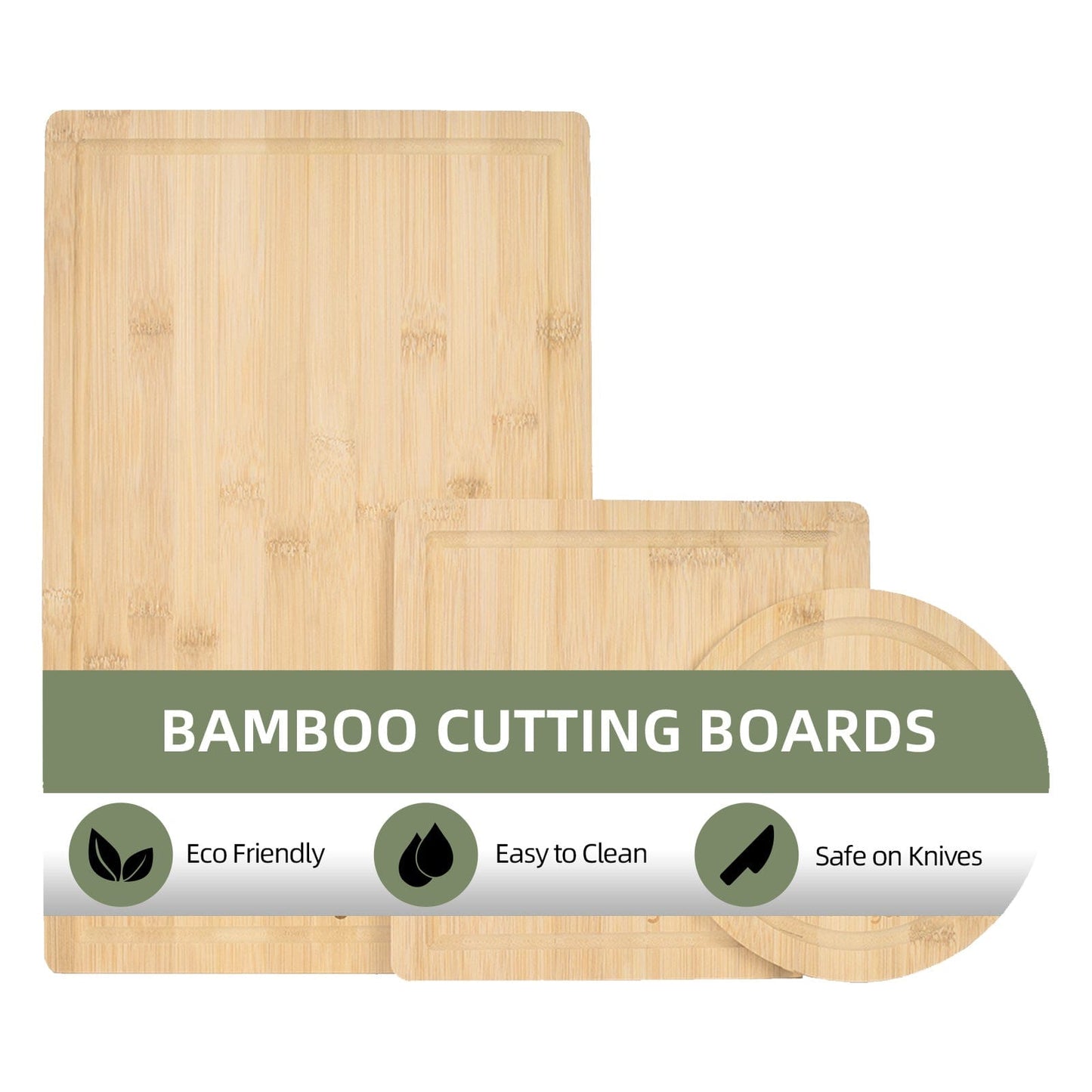 Clevinger 3 Pcs Bamboo Cutting Board