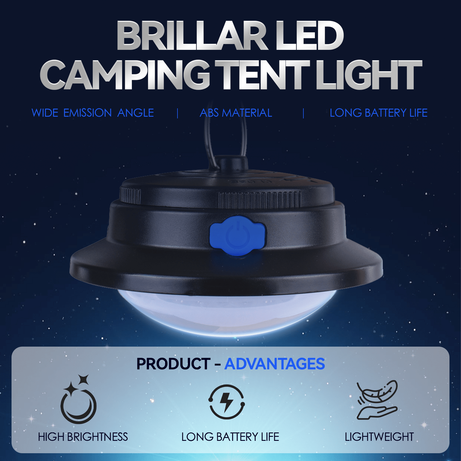 Brillar spotlight torch Brillar 150 Lumen LED Camping Tent Light