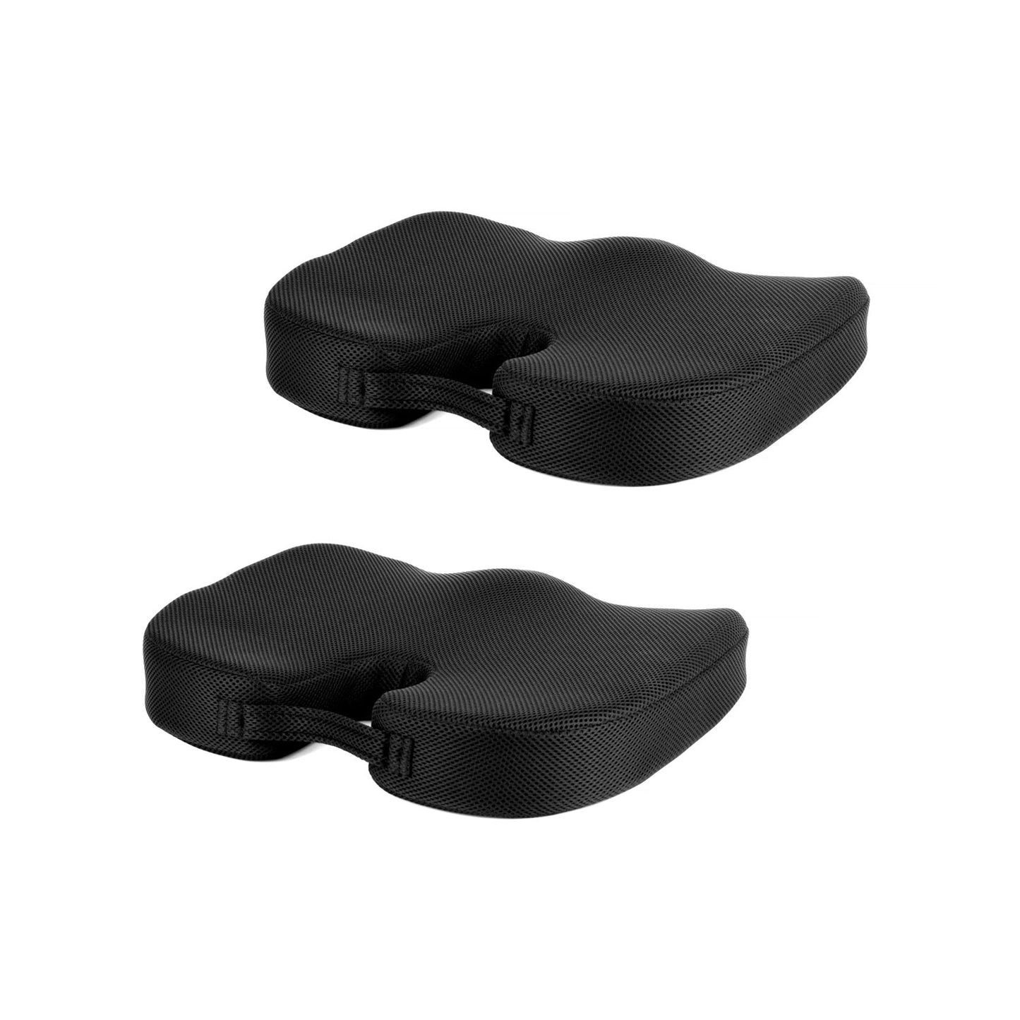 Living Today Pillows 2 Pcs Memory Foam Car Office Seat Cushion with Black Cover