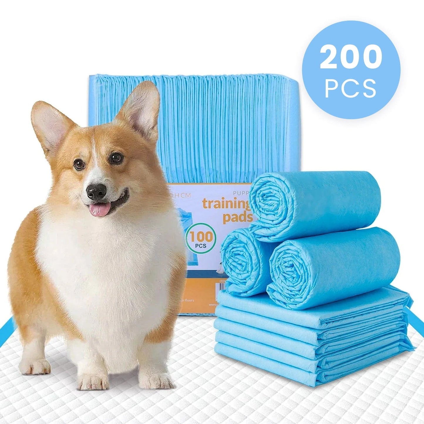 Living Today Pets 200 Pcs Dog Absorbent Training Pad 60 x 60 cm