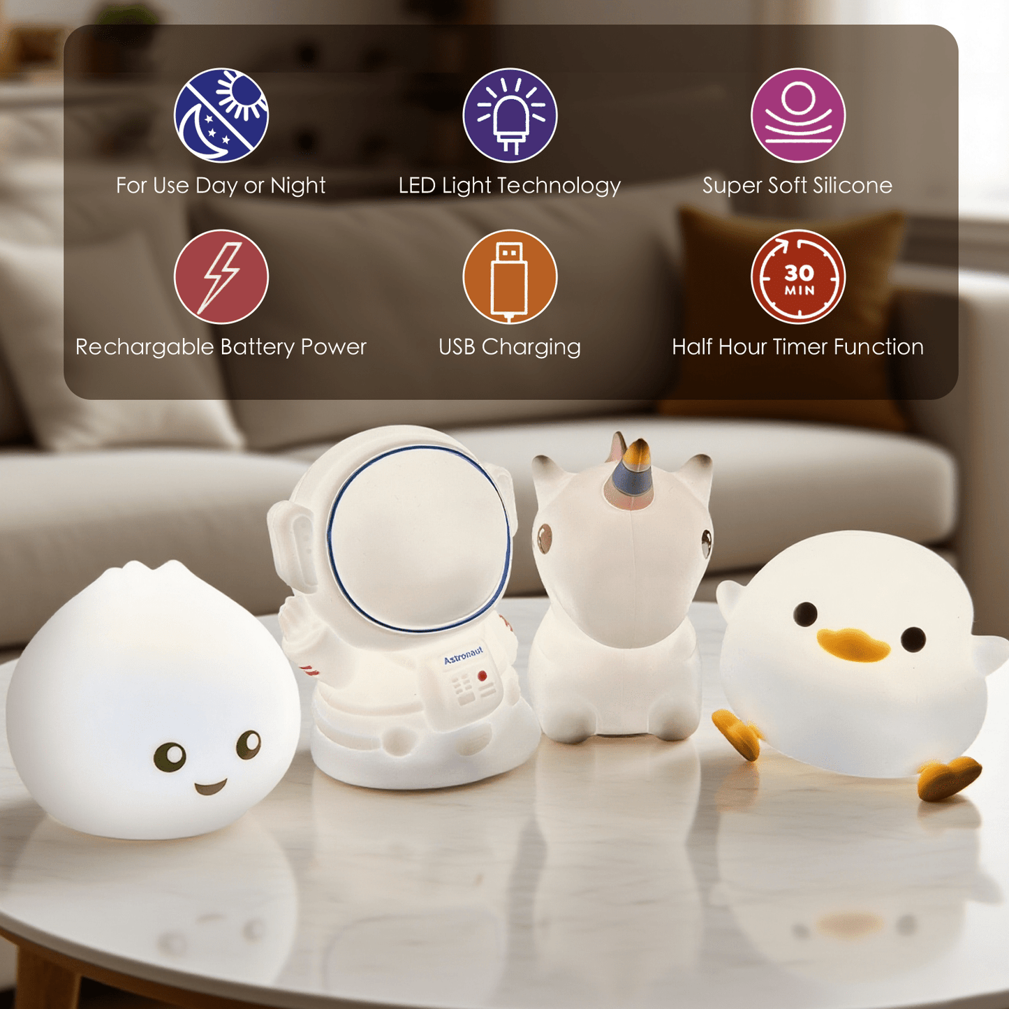 Brillar Squishy Uniconrn Night Light