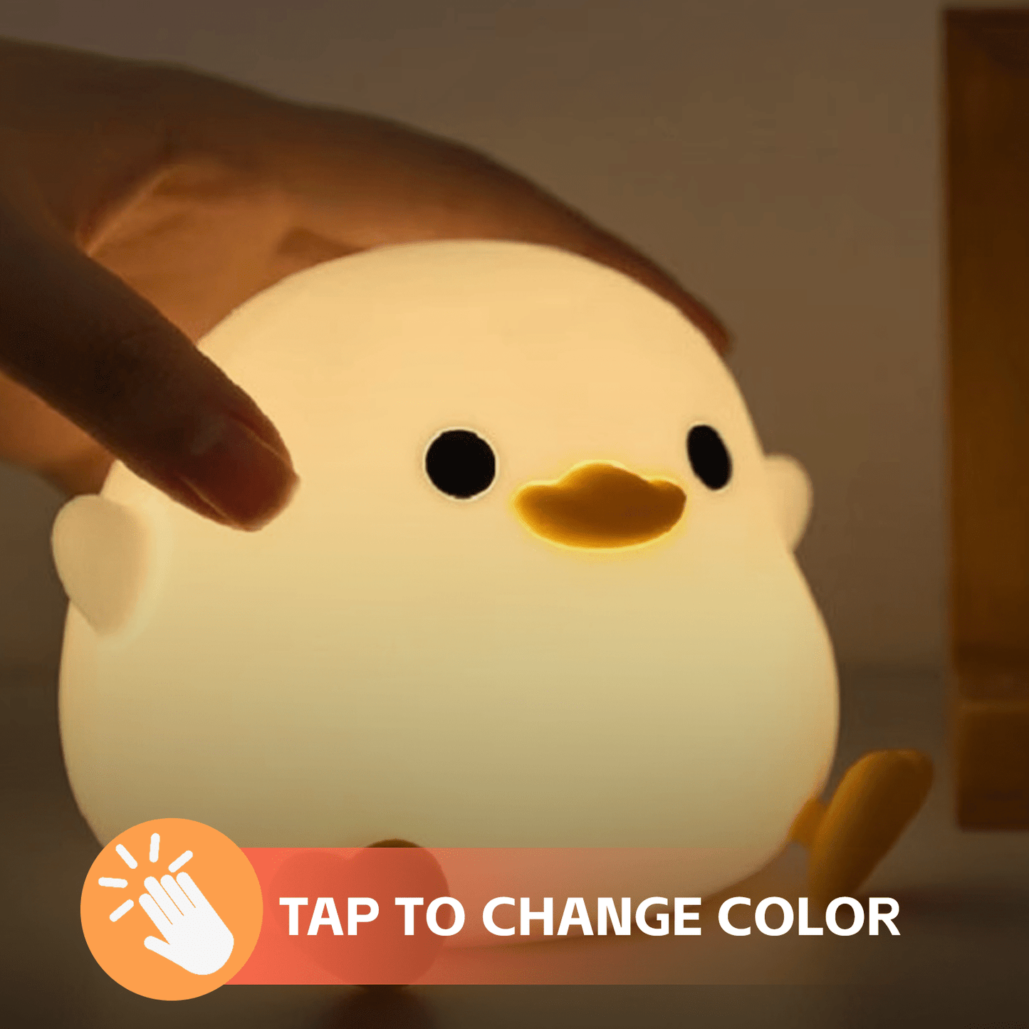 Brillar Squishy Cute Duck Night Light