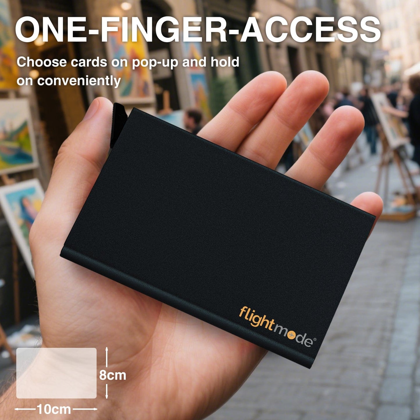 Flightmode Aluminium RFID Blocking Pop-up Card Holder