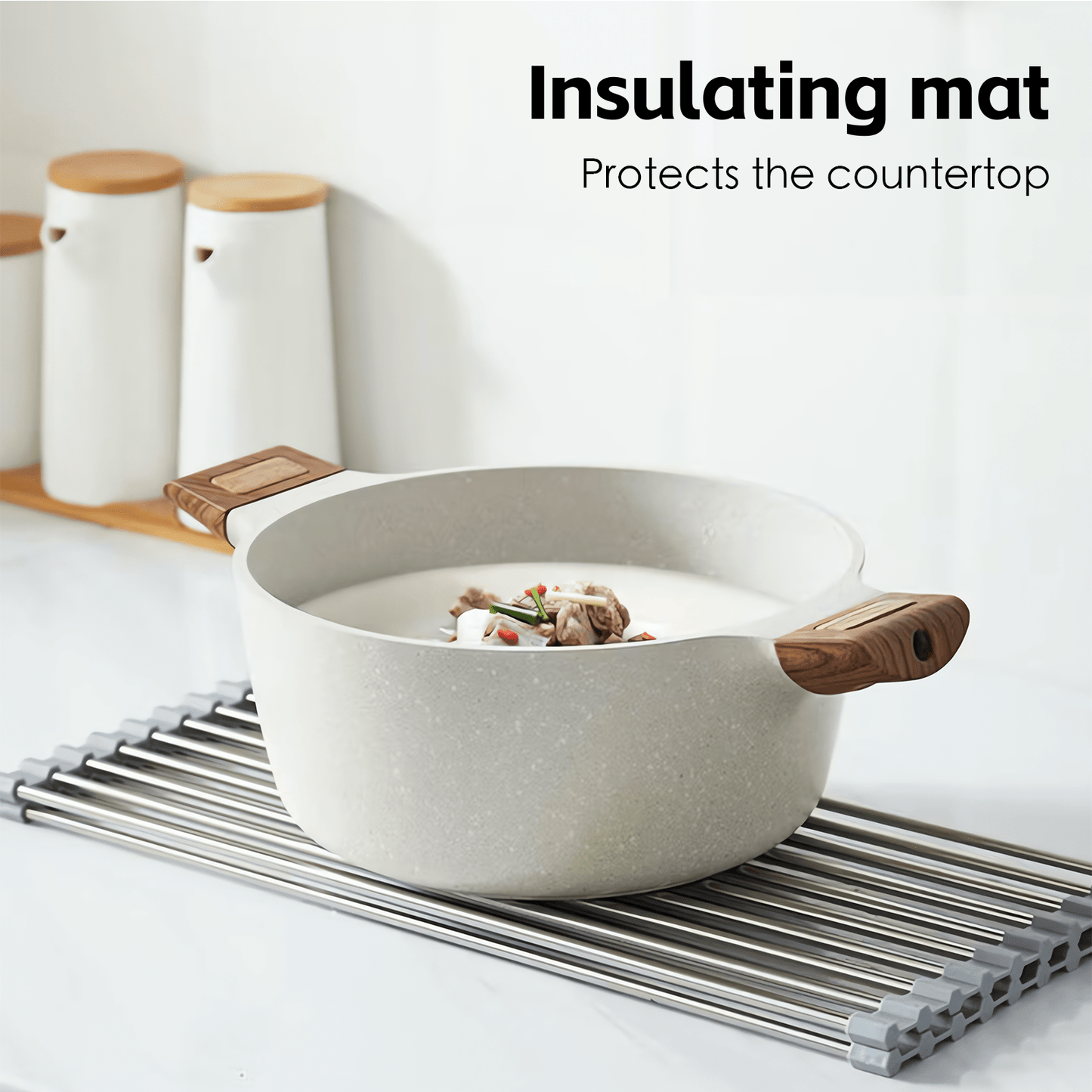 Living Today kitchen organiser Silver Over Sink Draining Rack with Anti-Slip Grips