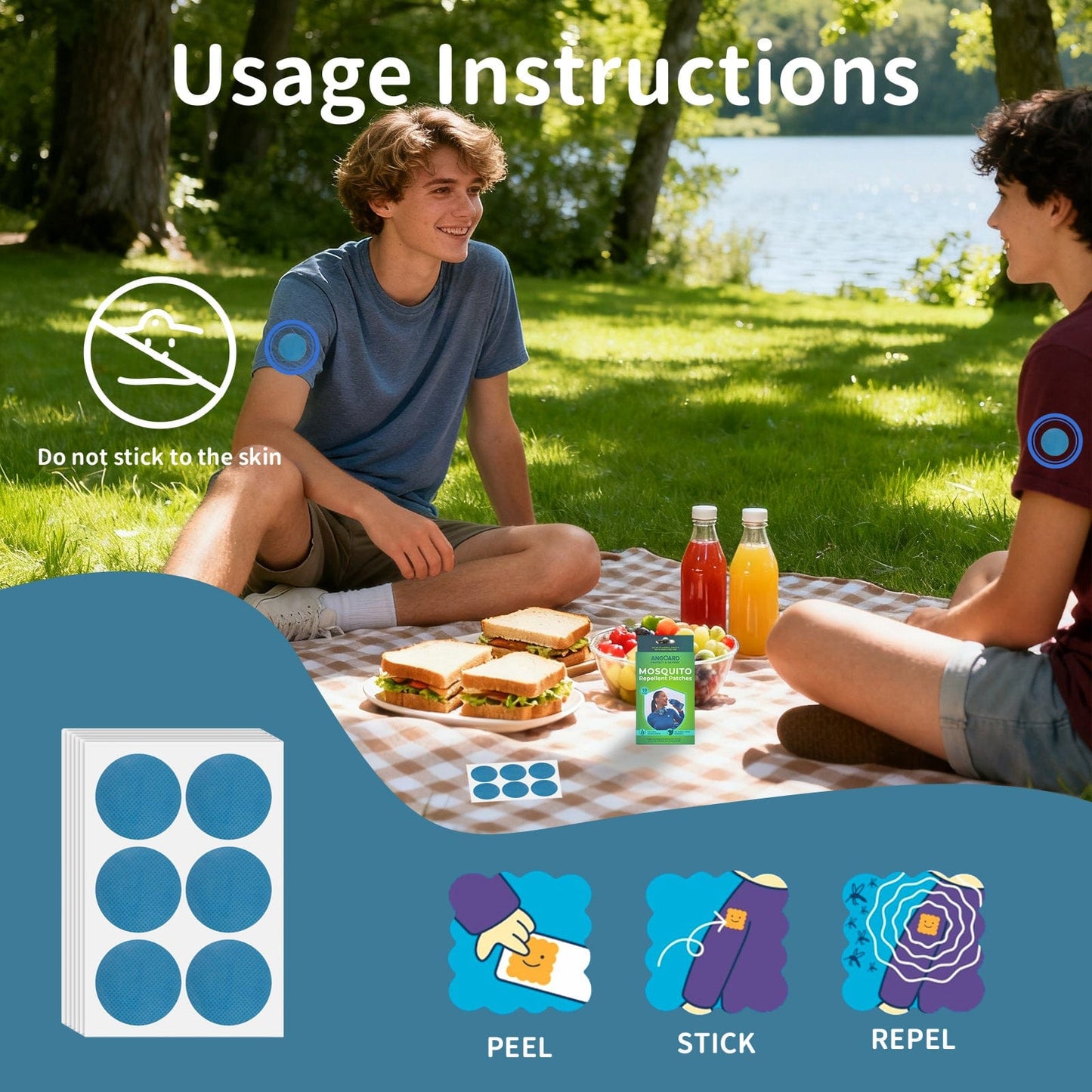 Angoard 10 Pcs Mosquito Repellent Patch