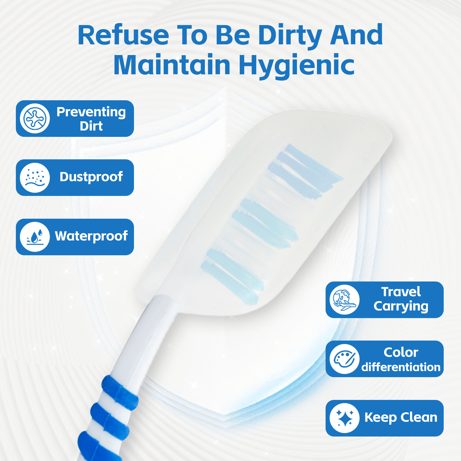 Flightmode travel 3 Pcs Flightmode Toothbrush Covers