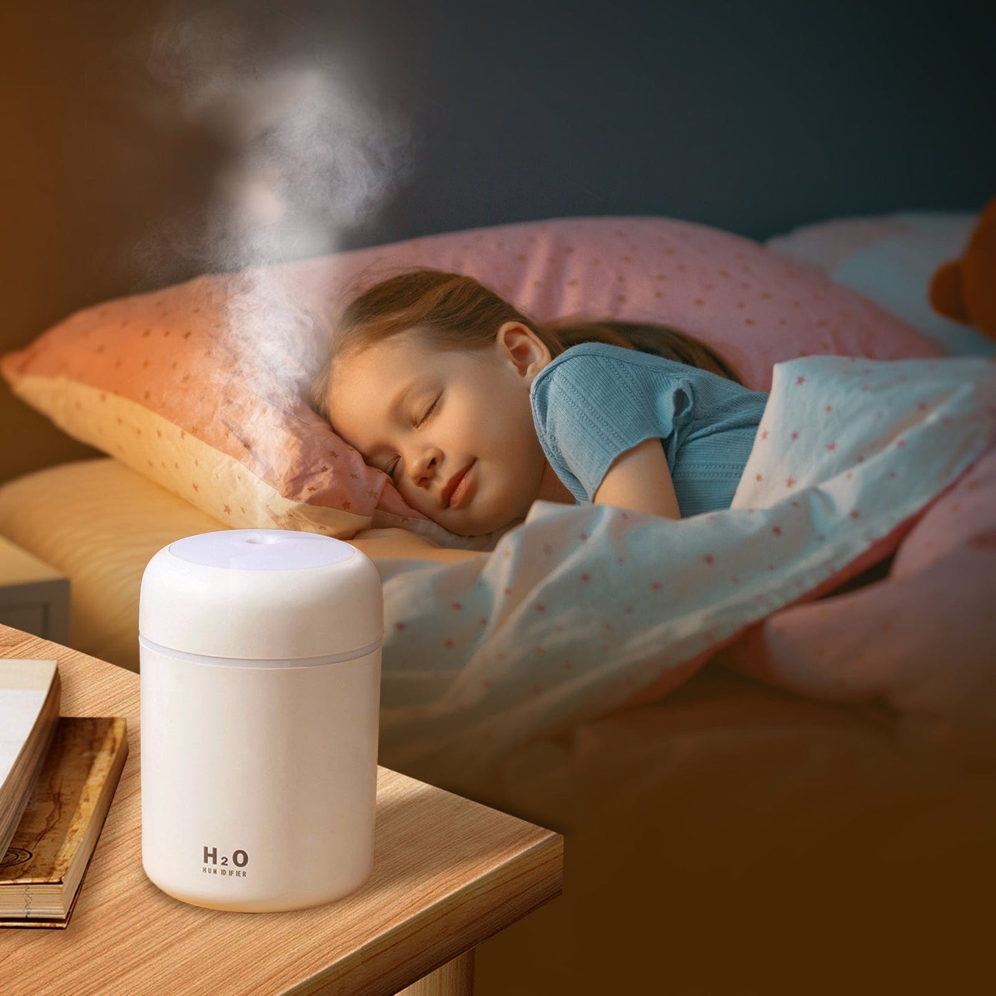 Living Today Humidifiers Living Today Mini LED Ultrasonic Humidifier 300ML