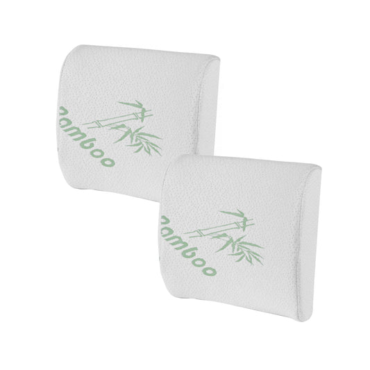 Living Today Office 2 Pcs Bamboo Memory Foam Lumbar Support Cushion