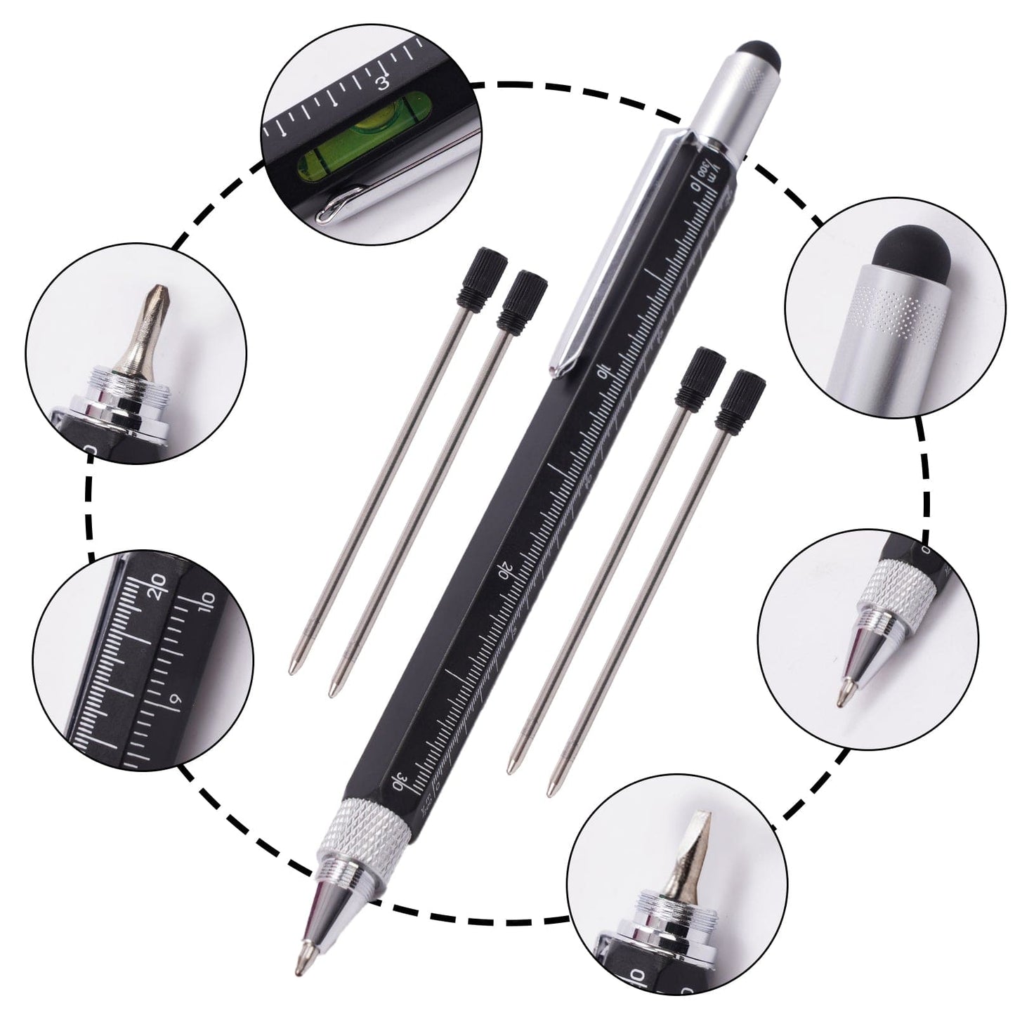 Livingtoday tools 6 in 1 Multi Tool Trade Pen