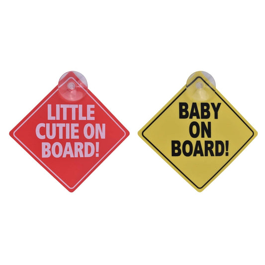 Living Today car accessories 2PK Baby On Board Car Safety Sign 13x13cm