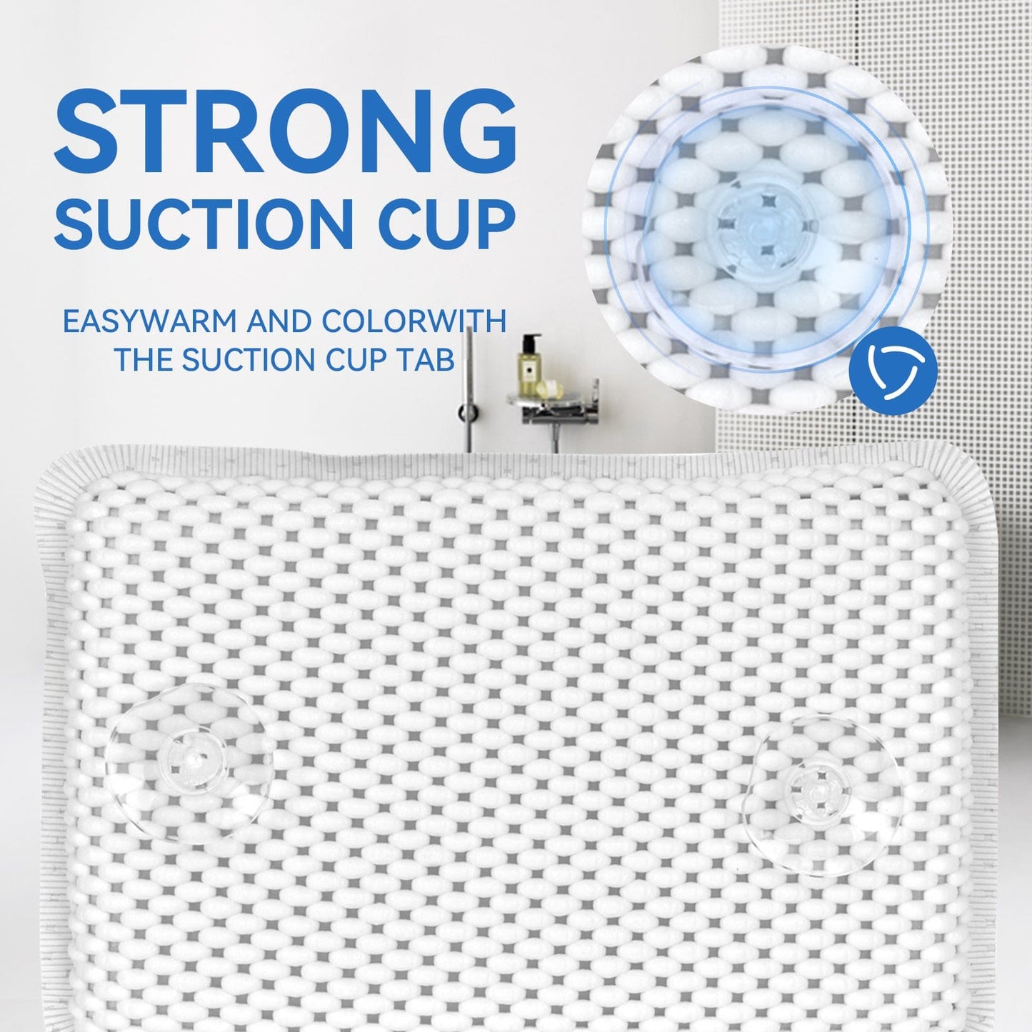 Living Today bathroom accessories Suction Cup Bath Pilllow