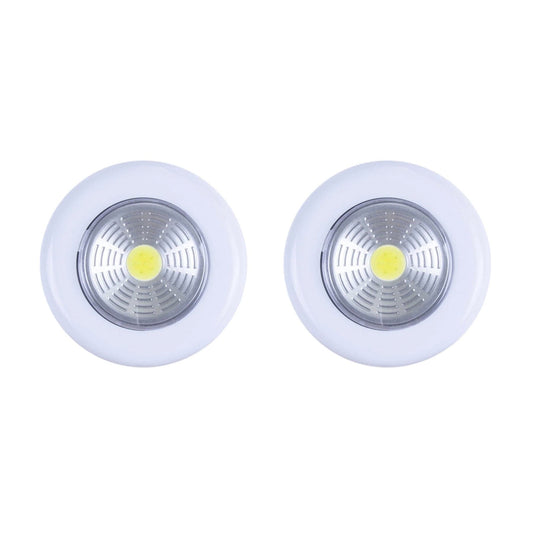 Brillar Indoor Lighting 2pk Brillar Wireless Peel n Stick Lights with COB LED Technology
