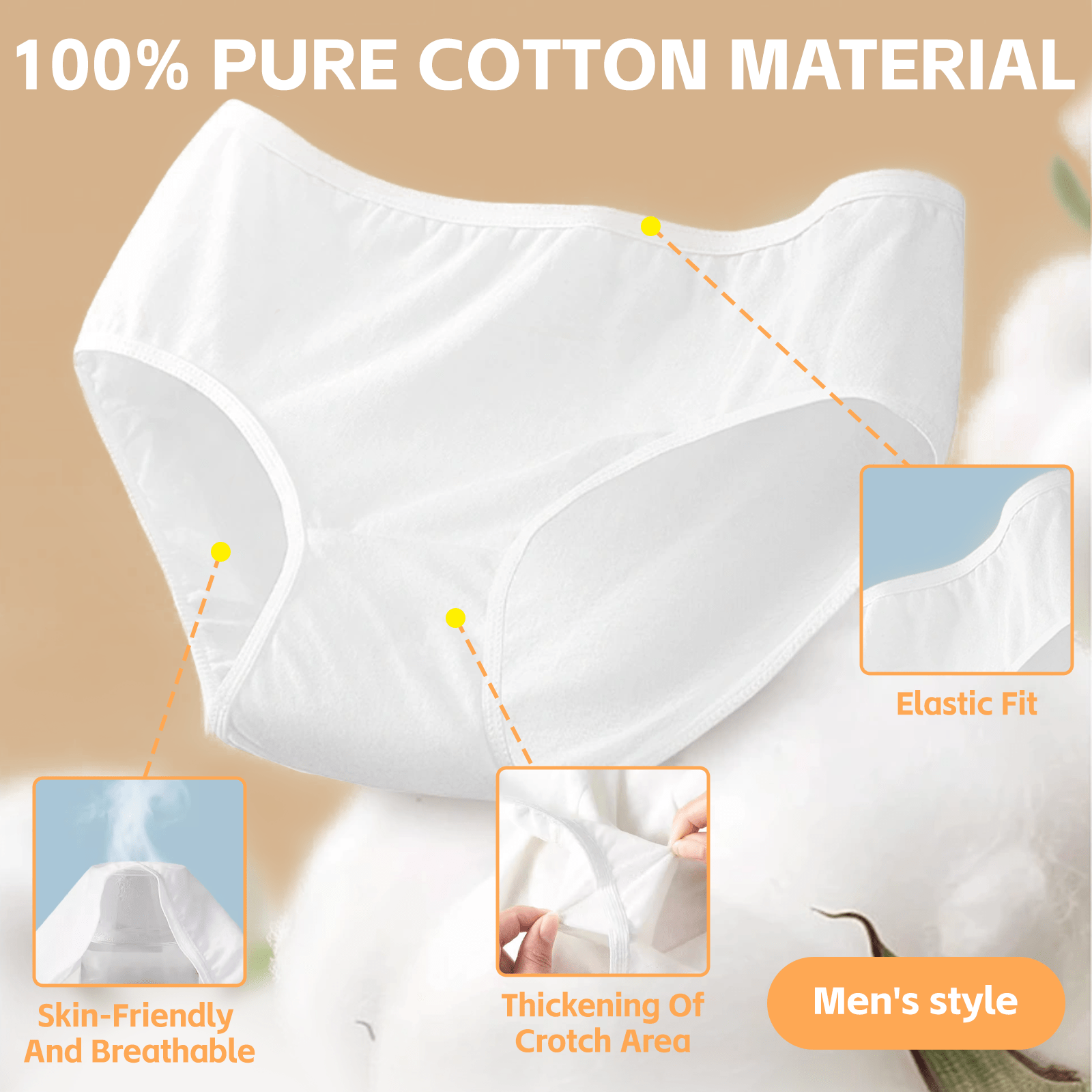 Flightmode 5 Pcs Men's Disposable Underware - XL/XXL