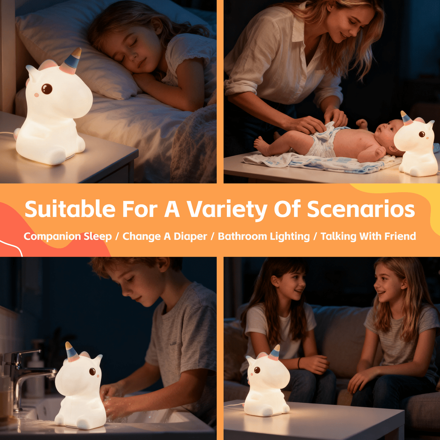 Brillar Squishy Uniconrn Night Light
