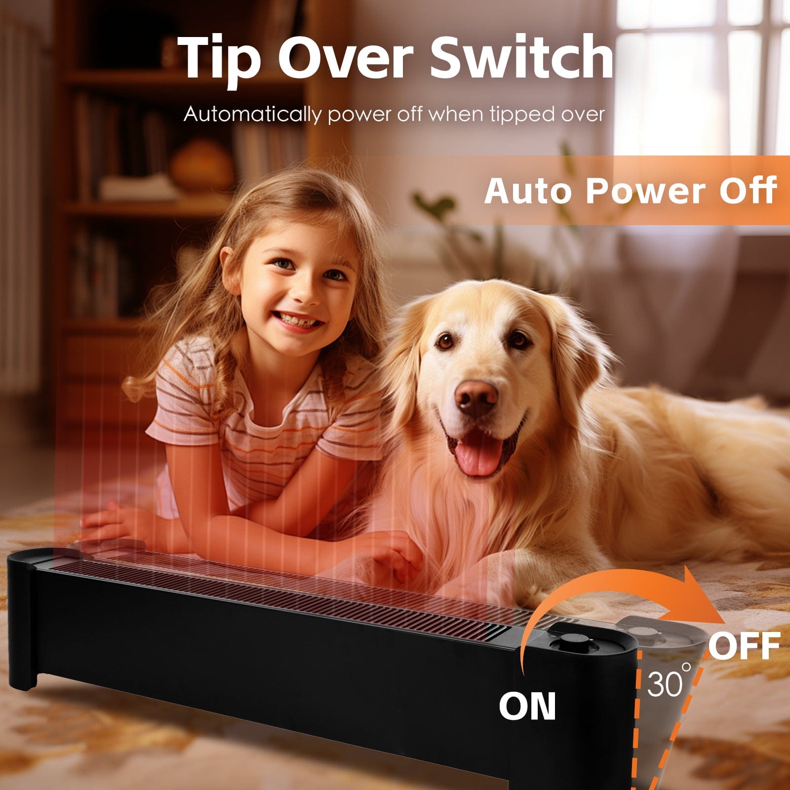 Living Today 2200W Graphene Floor Electric Heater