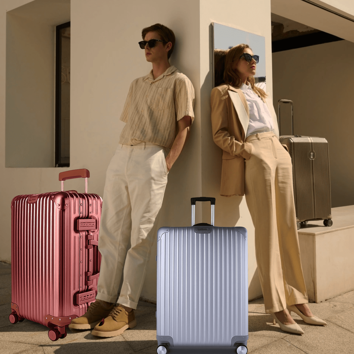 Flightmode Luggage & Bags Flightmode Travel Suitcase Medium- Silver