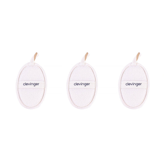 Clevinger Loofah 3pk Clevinger Eco Oval Facial Exfoliating Loofah