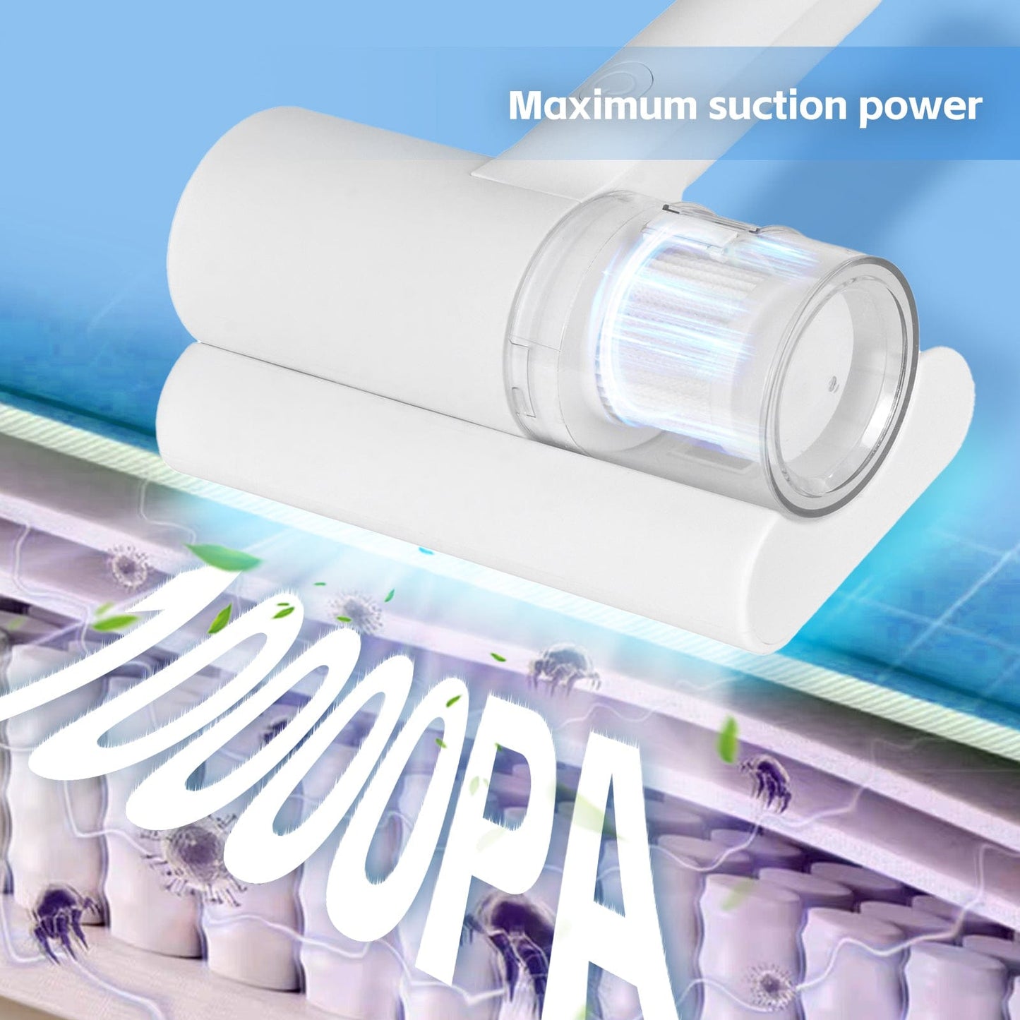 Living Today UV-C Ultraviolet Light Cordless Dust Mite Vacuum