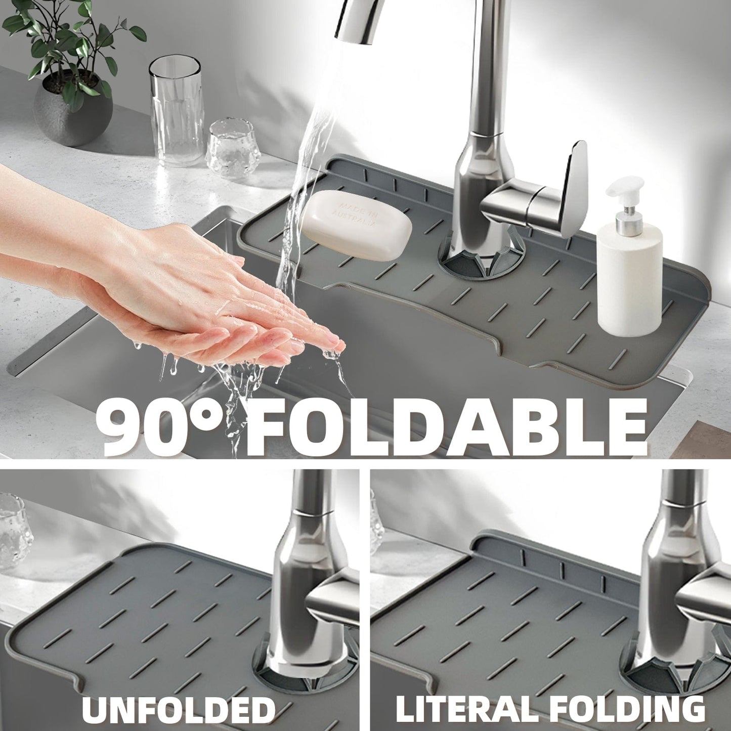COOK EASY Sink Mats SINK FAUCET DRIP TRAY