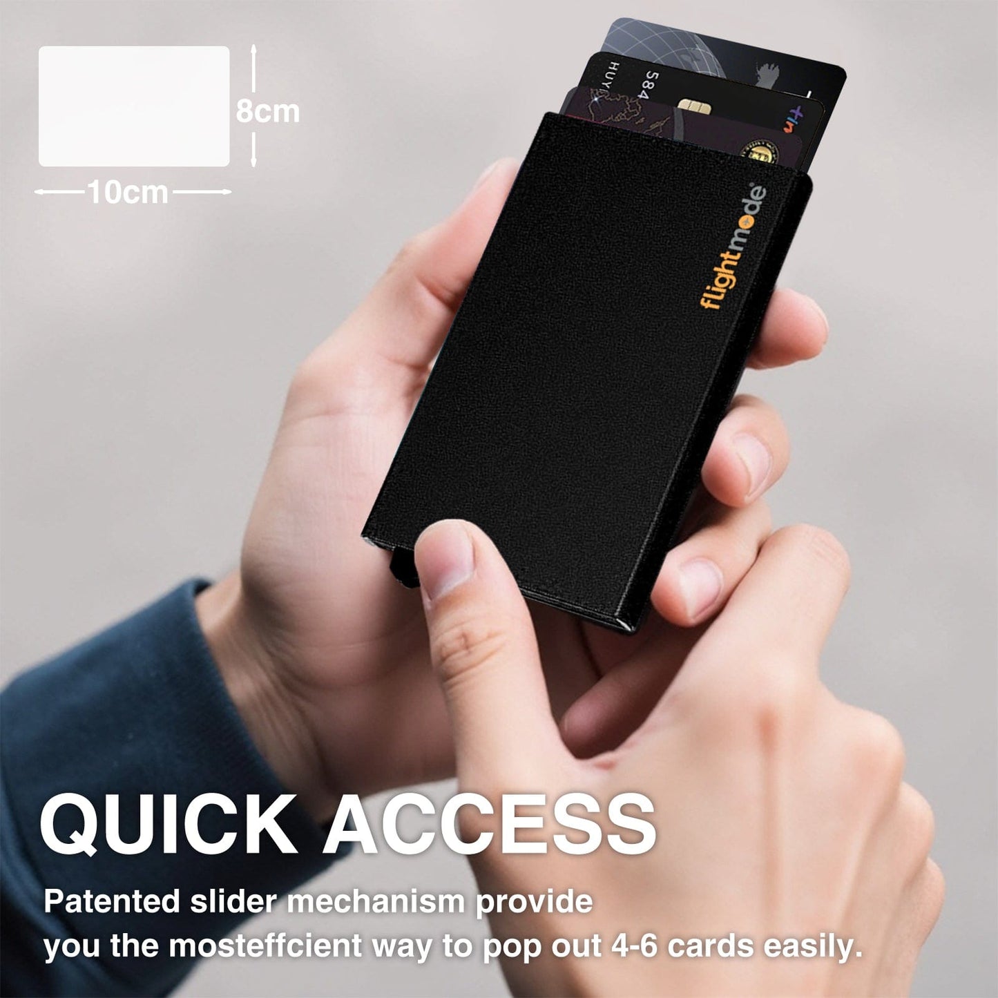 Flightmode Aluminium RFID Blocking Pop-up Card Holder