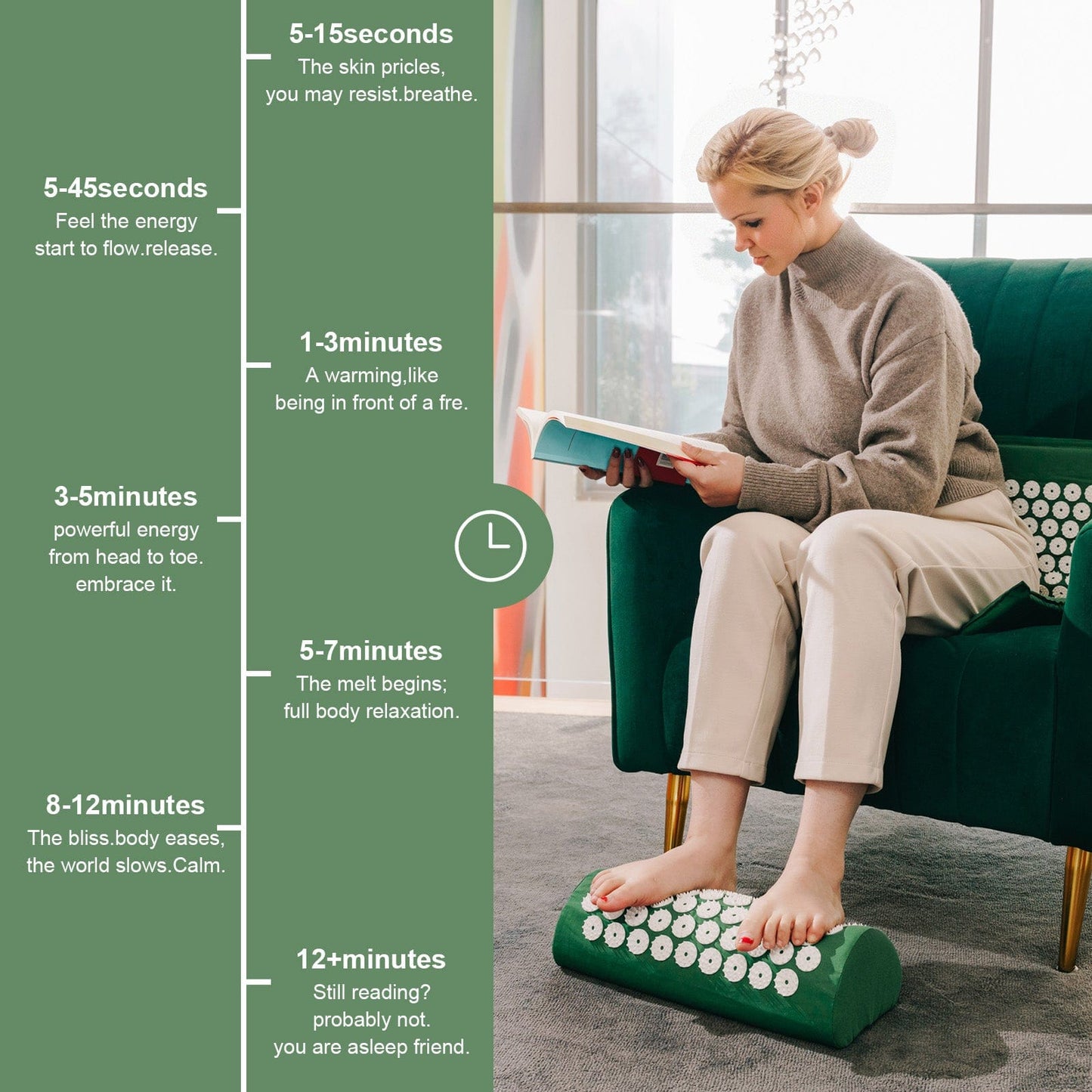Fandcy Acupressure Mat and Pillow Acupressure Mat and Pillow Set with Bag
