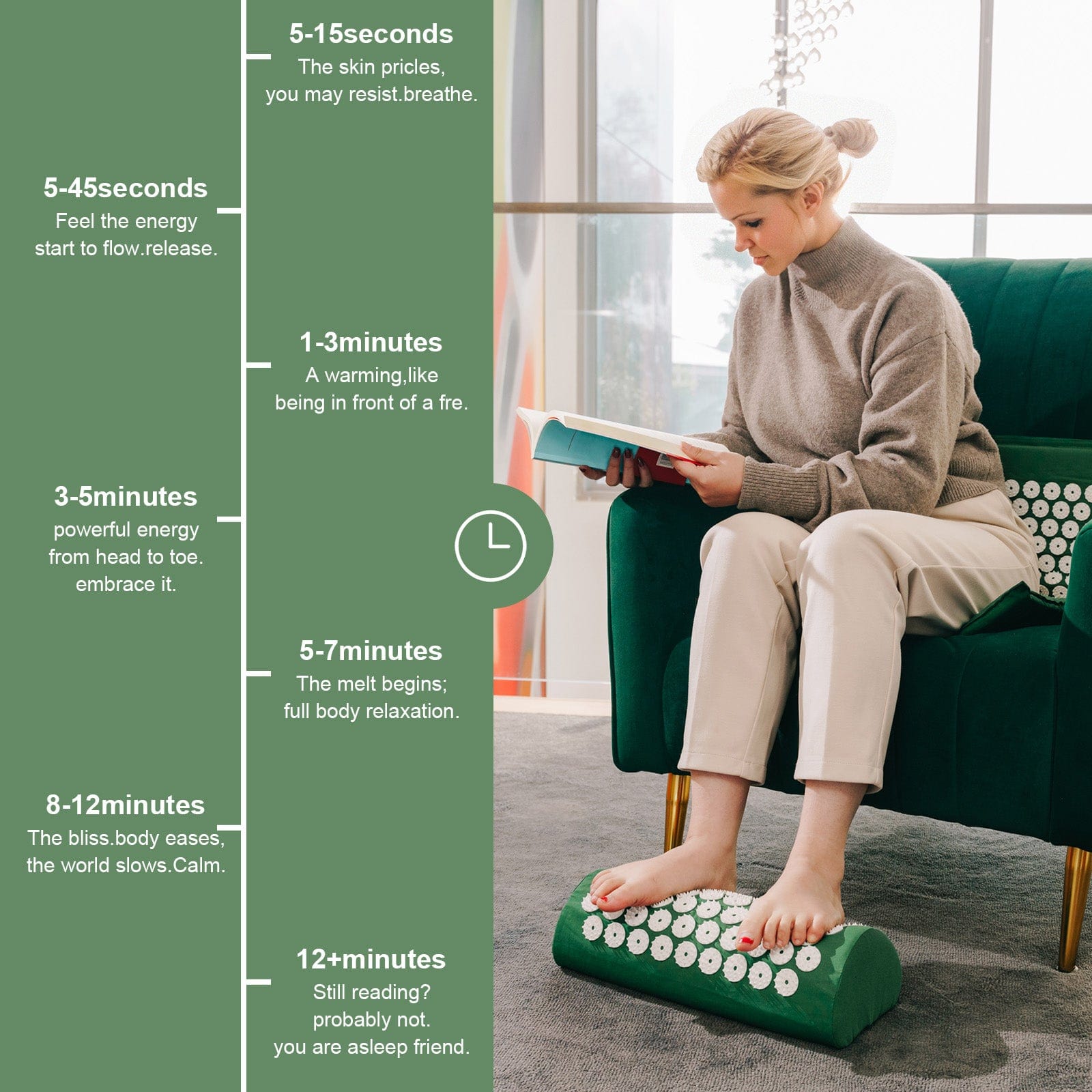 Fandcy Acupressure Mat and Pillow Acupressure Mat and Pillow Set with Bag