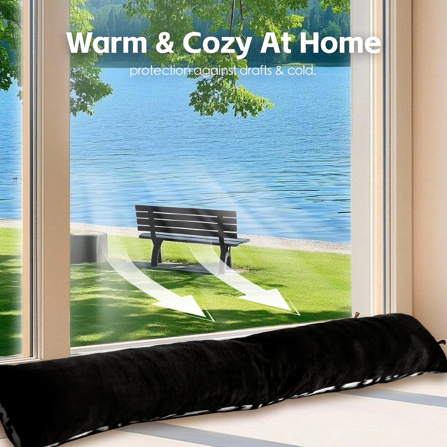 Living Today Draught stopper 2 pk Door Window Draught Stopper