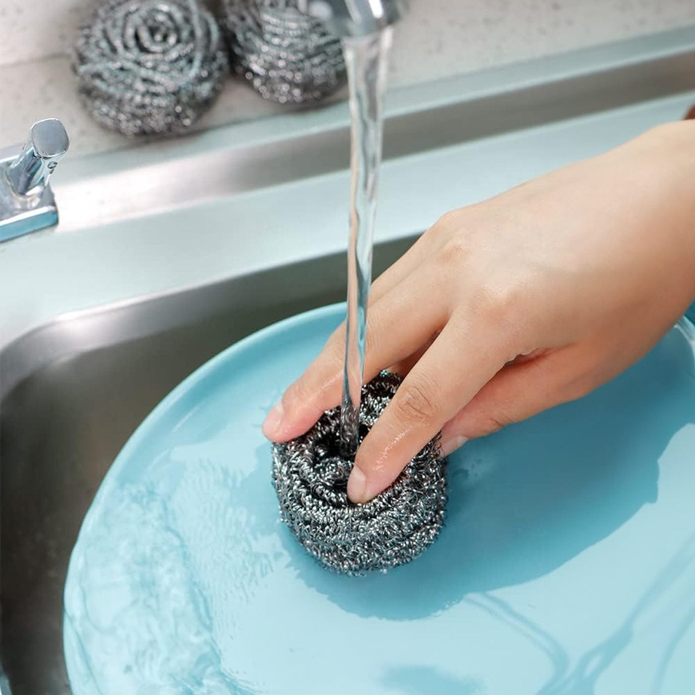 Spiffy 12 Pcs STAINLESS STEEL SCOURERS