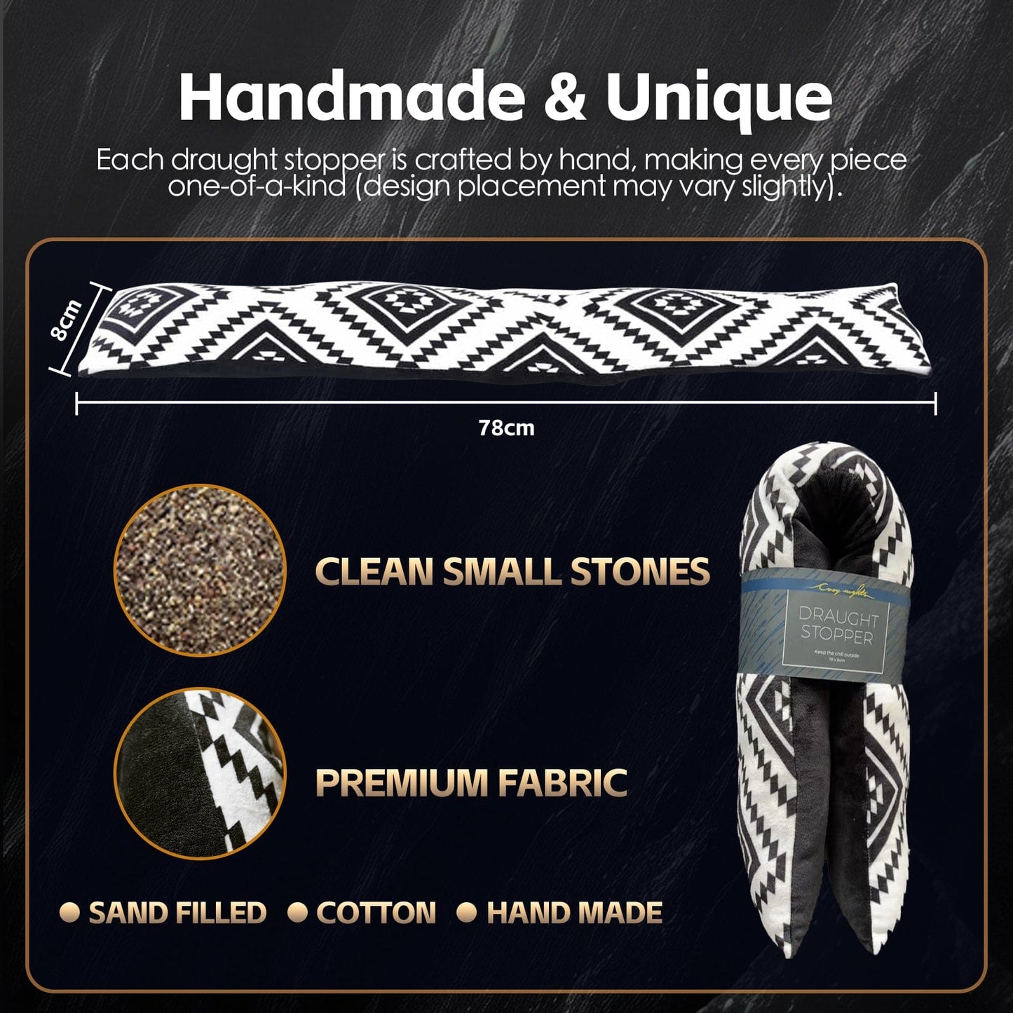 Living Today Draught stopper 2 pk Door Window Draught Stopper