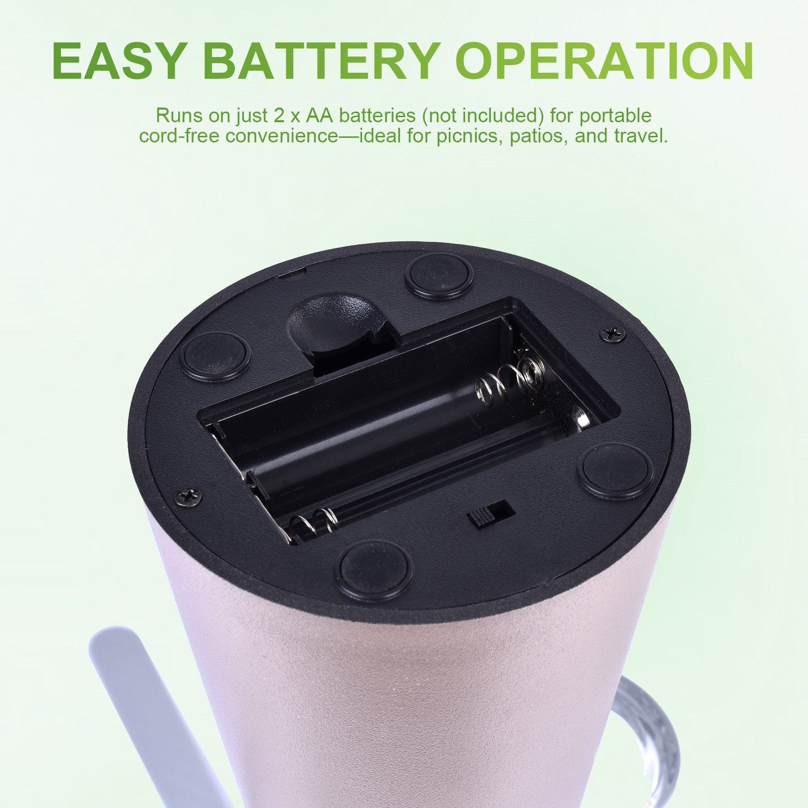 Living Today Household Insect Repellents Battery Operated Shoo-Fly Chemical Free Fly Repellent Fan Gold