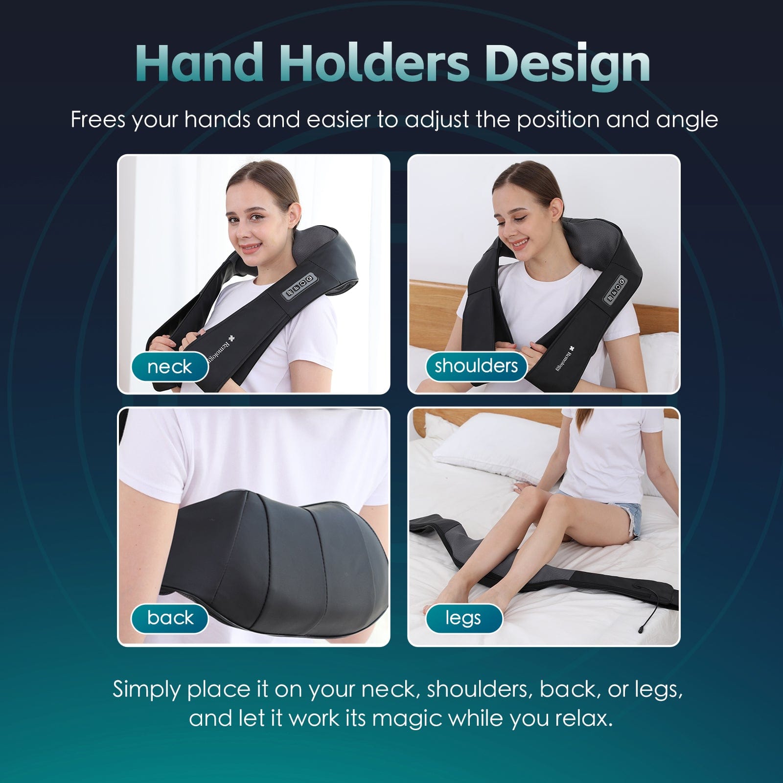 Remology personal care Heated Shiatsu Neck and Shoulder Massager