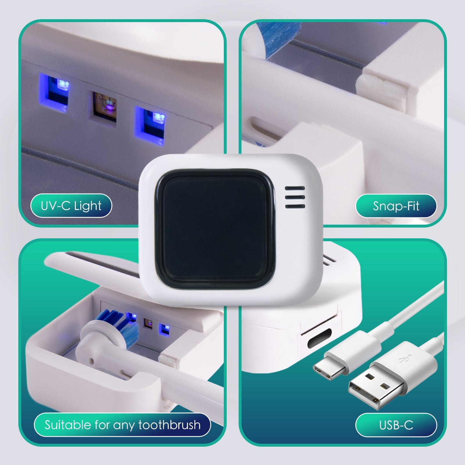 Remology personal care Remology Rechargeable UV Toothbrush Sterilizer