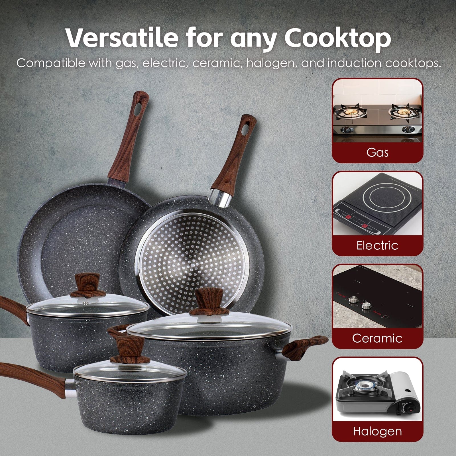 Clevinger Skillets & Frying Pans Clevinger Non-Stick Frying Pan Set 24cm and 28cm