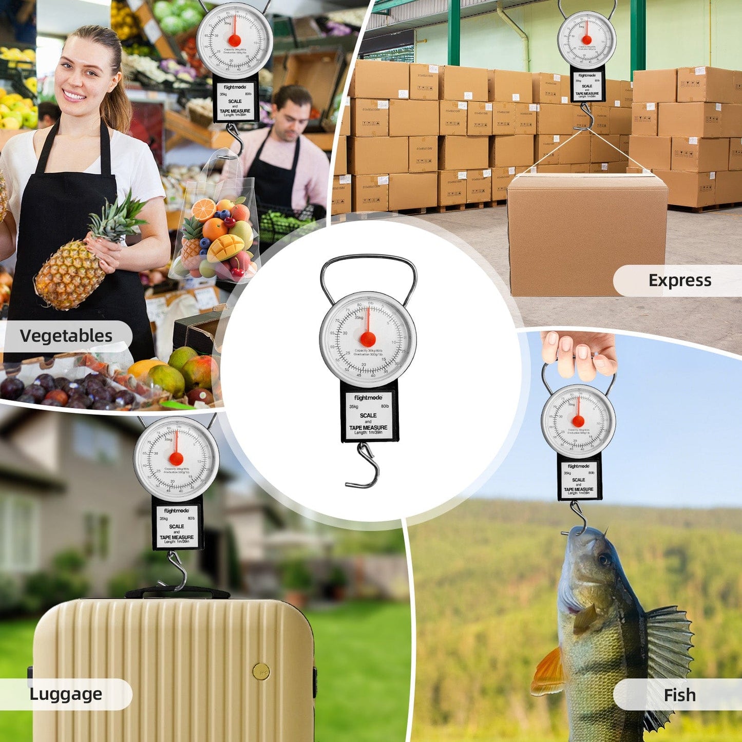 Flightmode Flightmode Analogue Luggage Scale
