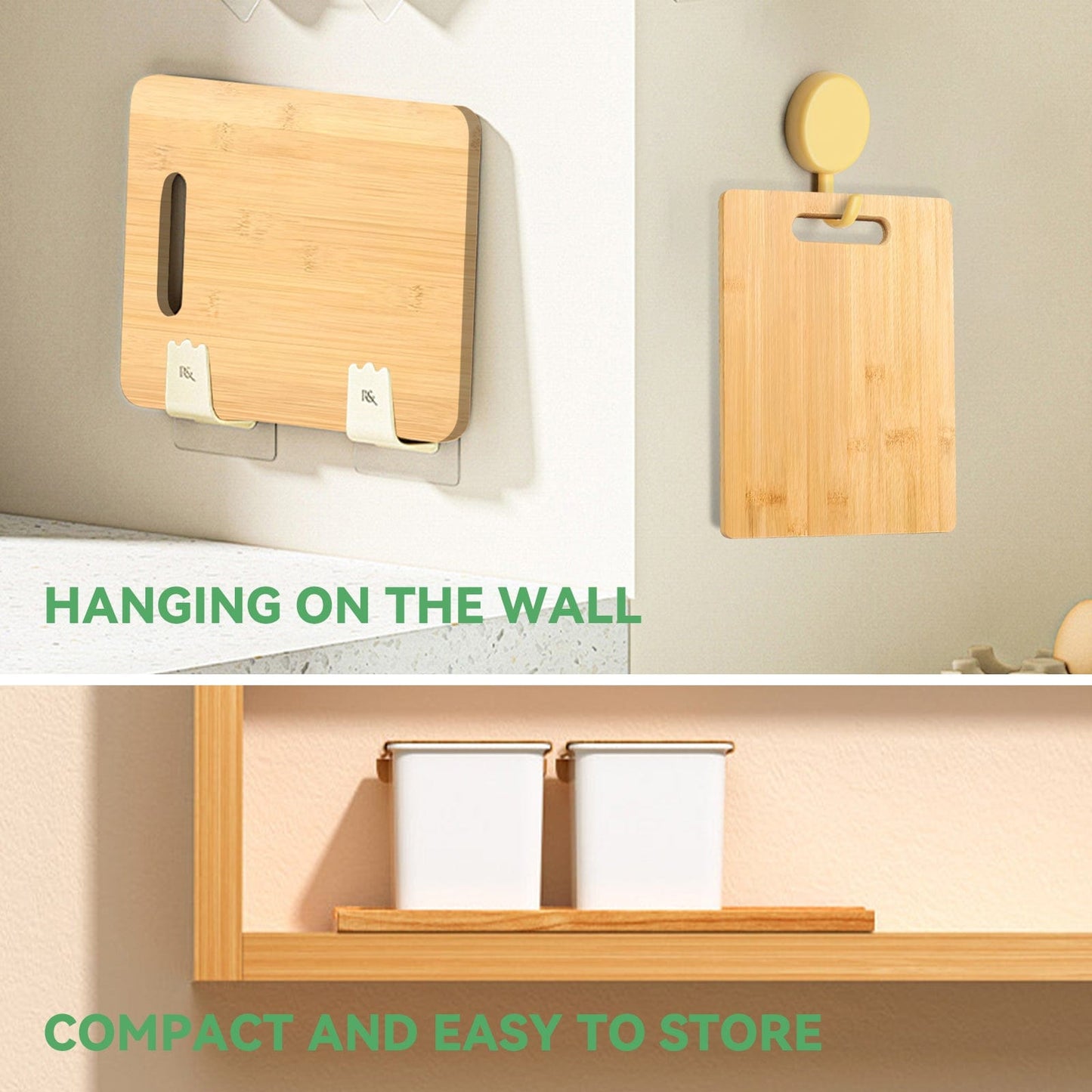 Living Today Kitchen 3 Pcs Bamboo Cheese Cutting & Serving Chopping Board Set